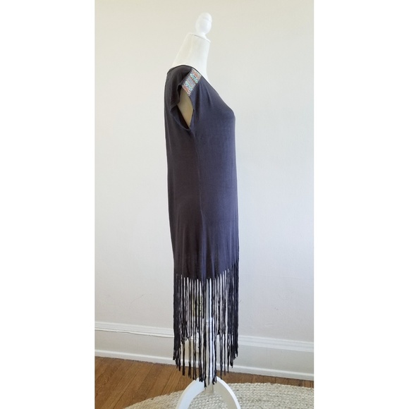 Ginger G (Boutique) Fringe T-shirt Dress - Picture 4 of 8